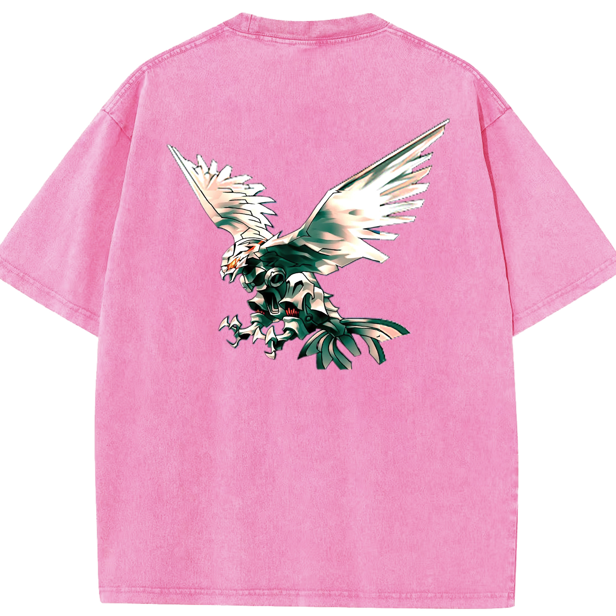 （画像用） 遊☆戯☆王 Yu-Gi-Oh! 綿100% ヴィンテージ風 半袖Tシャツ（背面プリント）